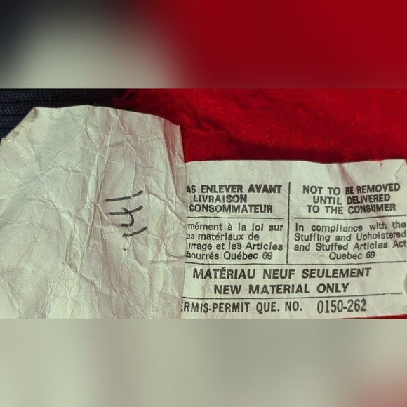 70s Vintage Hunters Vest Navy and Red Puffer Thin Layering Winter fall vest - Picture 9 of 11